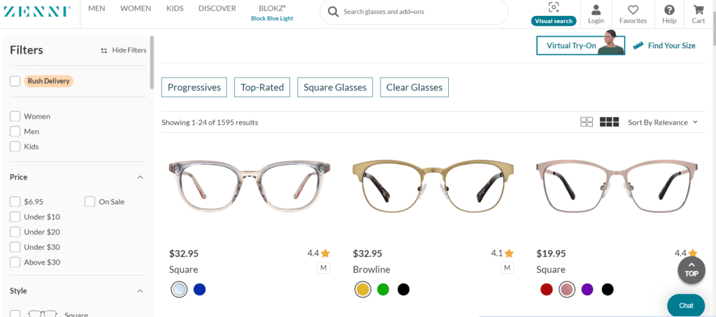 מבחר המשקפיים באתר זני אופטיקל